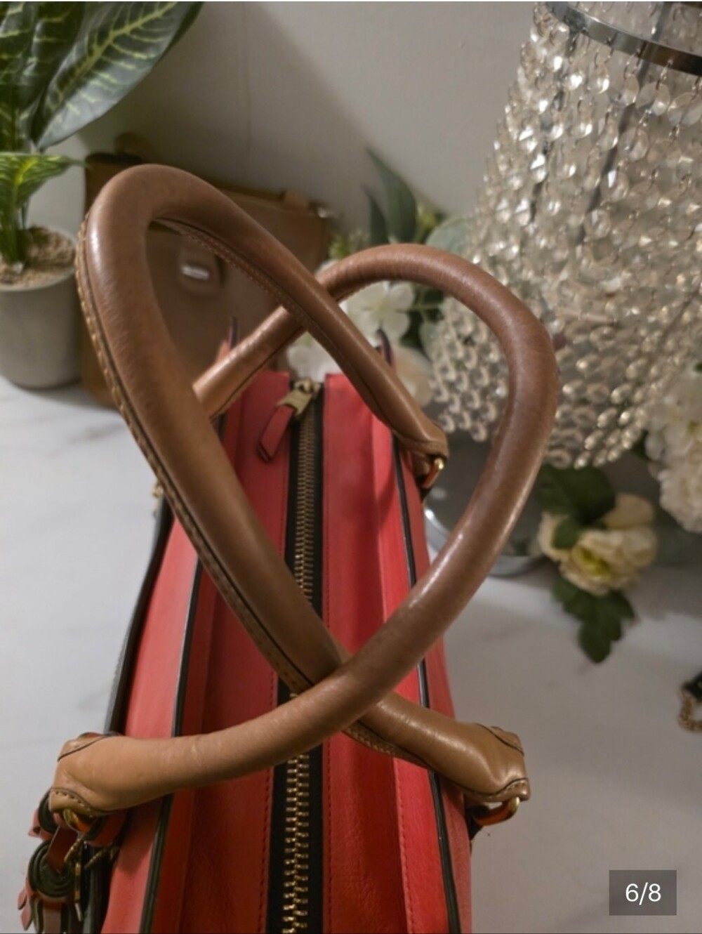 Coach  Leather Satchel - Picture 6 of 7